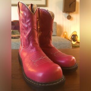 PINK FLUEVOG COWBOY BOOTS, Womens Size 7